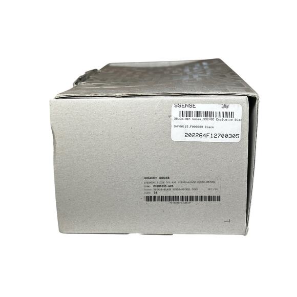 Golden Goose Private Edition Slide Black Suede Studded High Top Sneakers 38 BOX - Picture 11 of 12